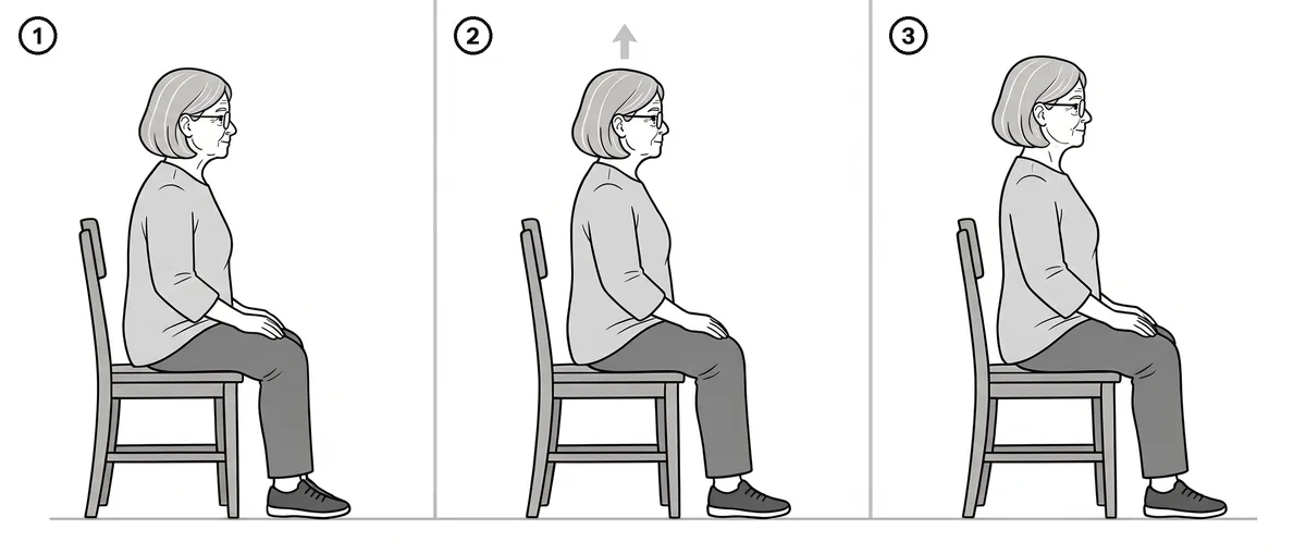 Sit Tall: three-step drawing