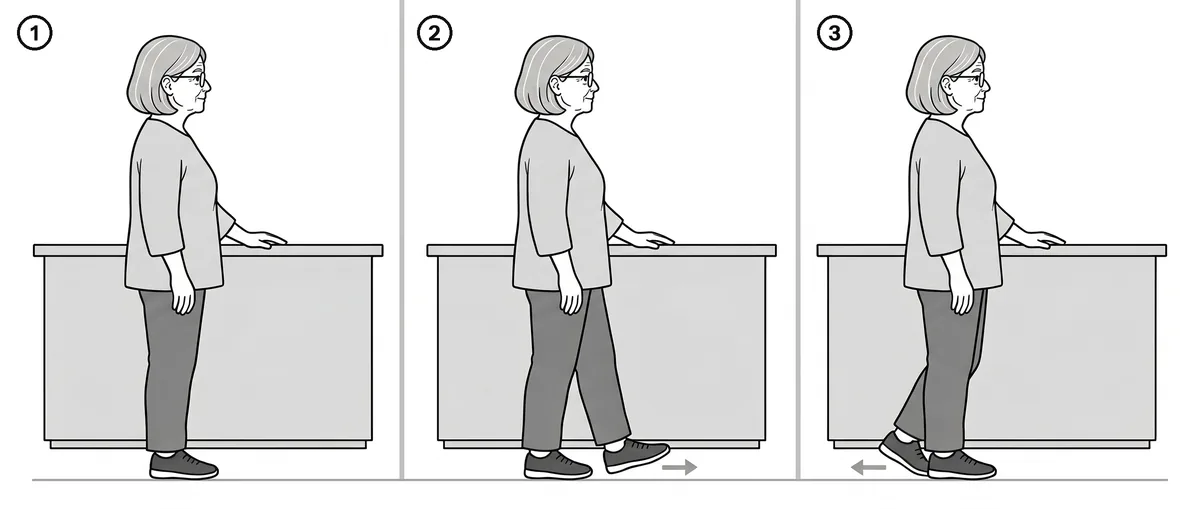 The Empty Step: three-step drawing